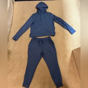All in Motion Blue Track Pants & Hoodie Set